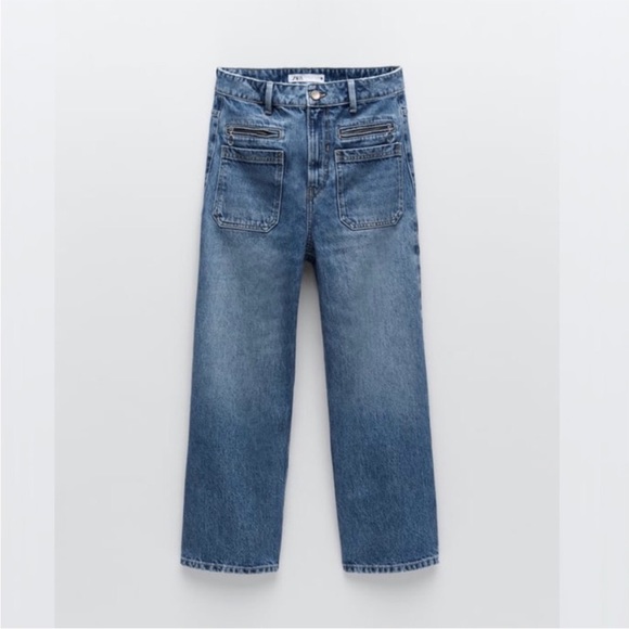 Zara cropped wide-legged jeans - Picture 3 of 4